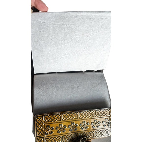 Tree Of Life Embossed  leather journal Book 120 pages unlined Metal Latch 5 x 7 - Picture 5 of 6
